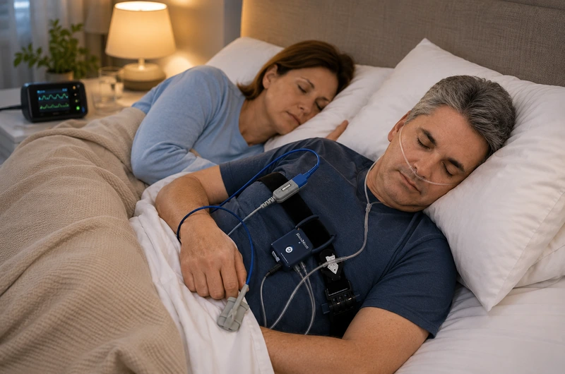 Paciente em avaliação otorrinolaringológica para cirurgia de ronco e apneia do sono